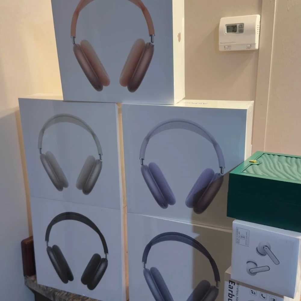 Apple AirPods Max in Brown, Gray, and Black